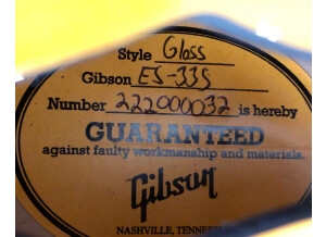 Gibson ES-335 Dot Plain Gloss (35213)
