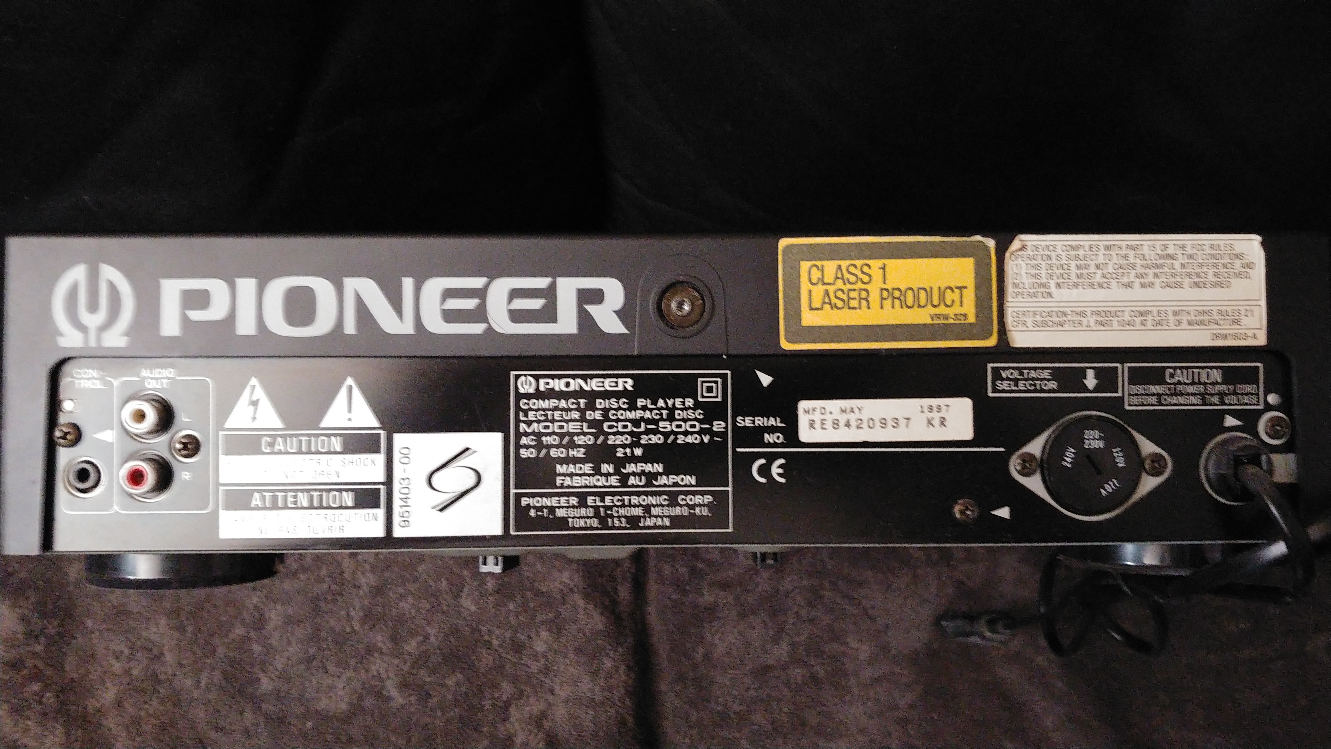 CDJ-500 MK2 - Pioneer CDJ-500 MK2 - Audiofanzine