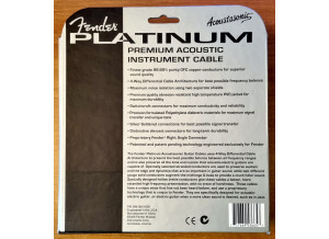 Fender Premium Platinum 12' Guitar Cable
