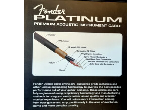 Fender Premium Platinum 12' Guitar Cable (47831)
