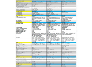 TABLEAU CARACTERISQUES 3 systèmes