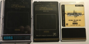 2 MCR-03 Ram Card + Rom Card WPC-OAD Wavestation Korg