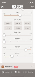 Universal Audio OX Stomp Dynamic Speaker Emulator : UAFX App Dlay 2