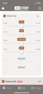 Universal Audio OX Stomp Dynamic Speaker Emulator : UAFX App Master EQ