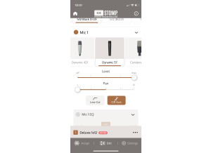 UAFX App Mic Controls