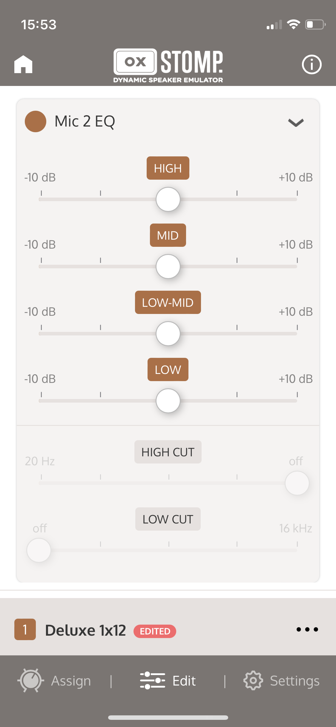 Universal Audio OX Stomp Dynamic Speaker Emulator : UAFX App Mic EQ