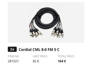 Cordial CML 8-0 FM 5C