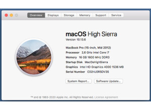 Apple Macbook pro 15" i7 2,66