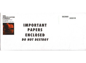 1998-04-17 - Enveloppe certificat Martin & Co 0001-R