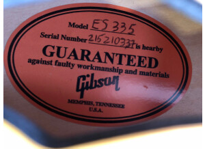 Gibson ES-335 Dot Plain Gloss (86158)