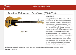 Fender American Deluxe Jazz Bass [2003-2009] (21258)