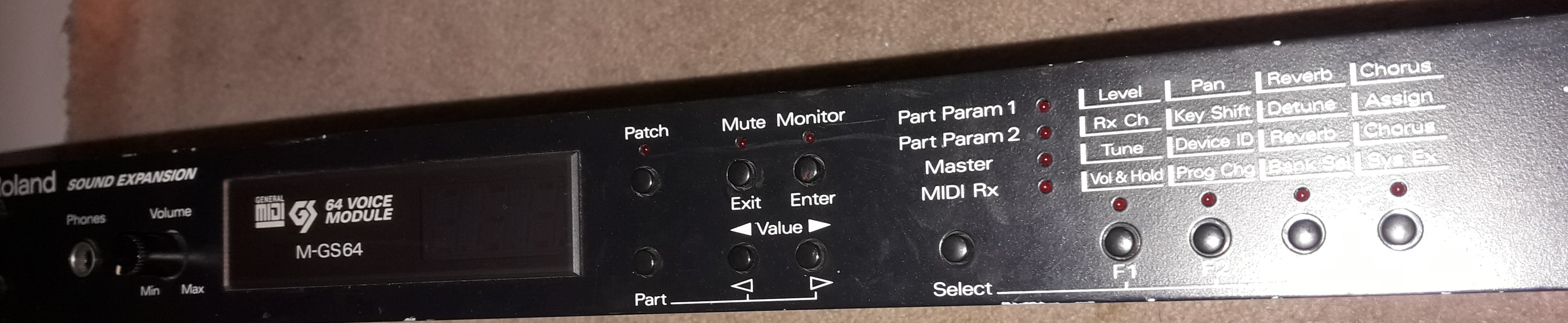 Roland M-GS64 サウンドエクスパンション 中古実働機 Roland M-GS64 Sound Module (64 Voice, 32 Part) | eBay