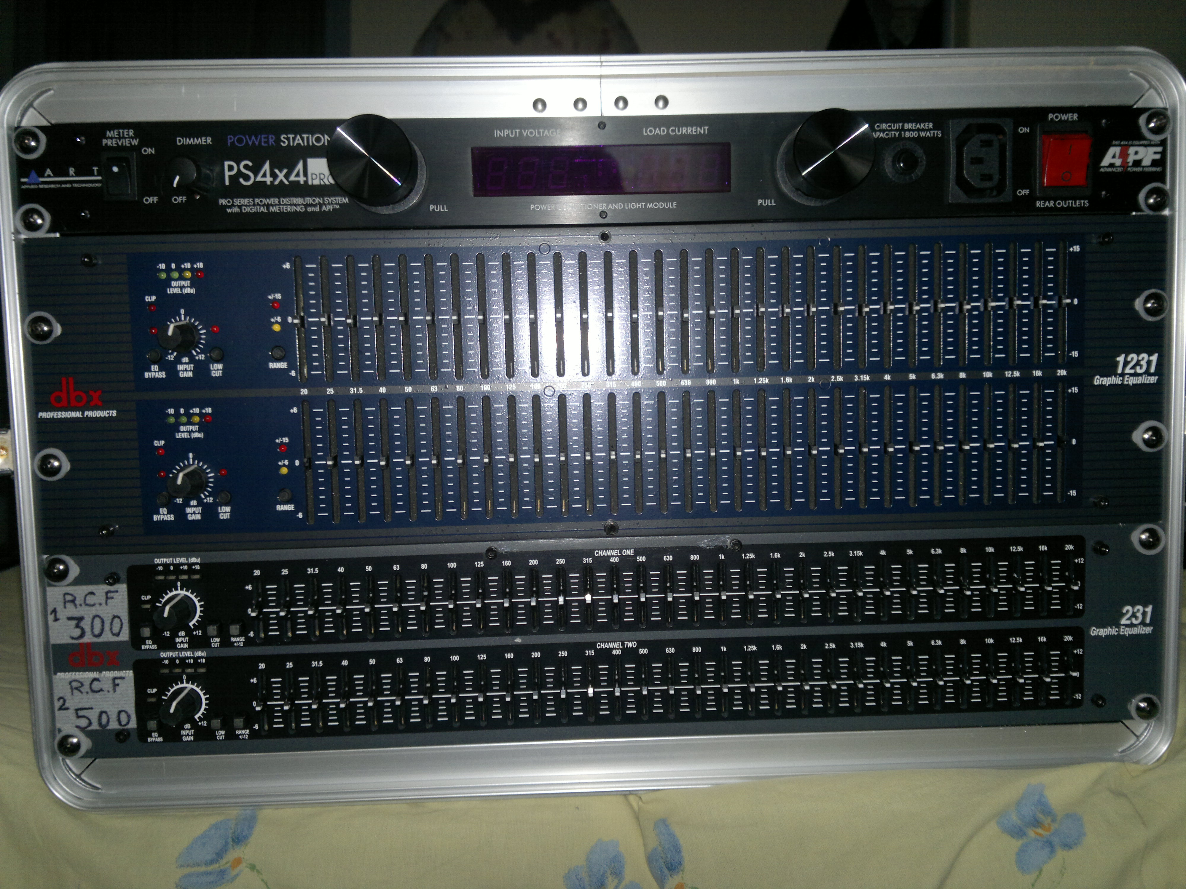 DBX 231 + plus fly + art PS 4+4 