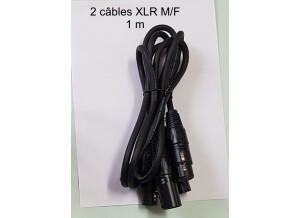 2 Câbles micro XLR 1m