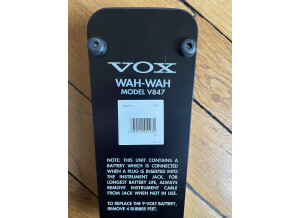 Vox V847A Wah-Wah Pedal (2007)