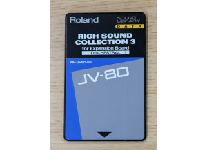 Roland PN-JV80-06 - Rich Sound Collection 3