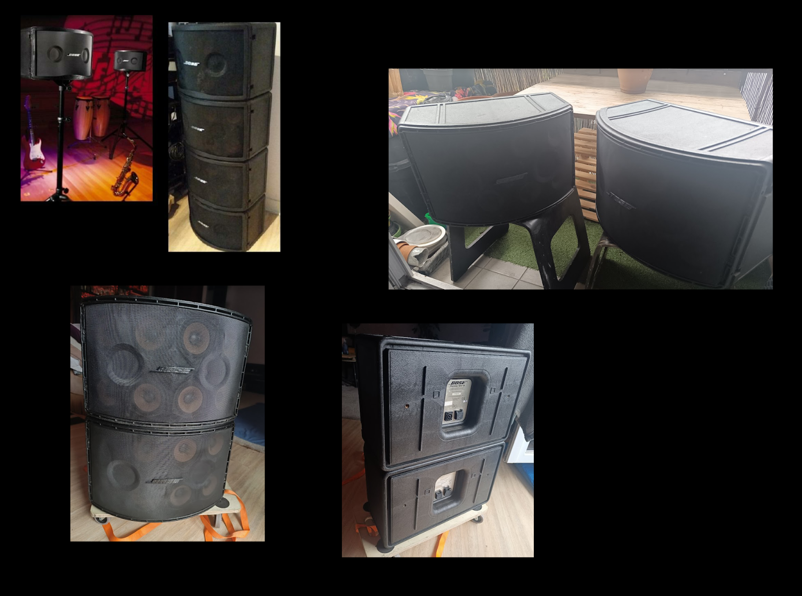 4 Bose 802 série 3 (III) (Club, discothèque, bar, restaurants, théâtre, ambiances lounge, chichas, conférences, discours, réuni