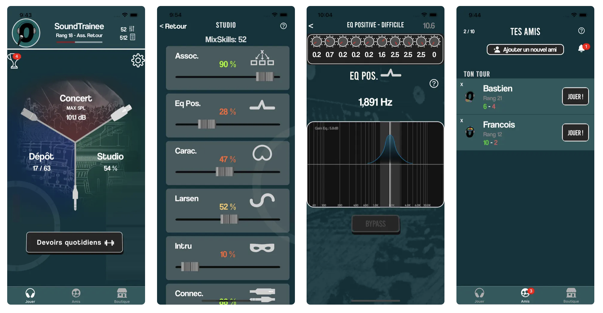 Captures d'&eacute;cran iPhone