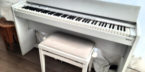 Vends F120 Roland piano enregistreur numérique blanc, avec banquette