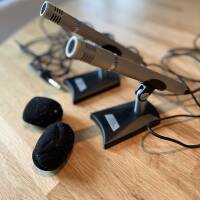 Vends paire de micros AKAI ACM-100 en bon état de marche (avec pieds et bonnettes)