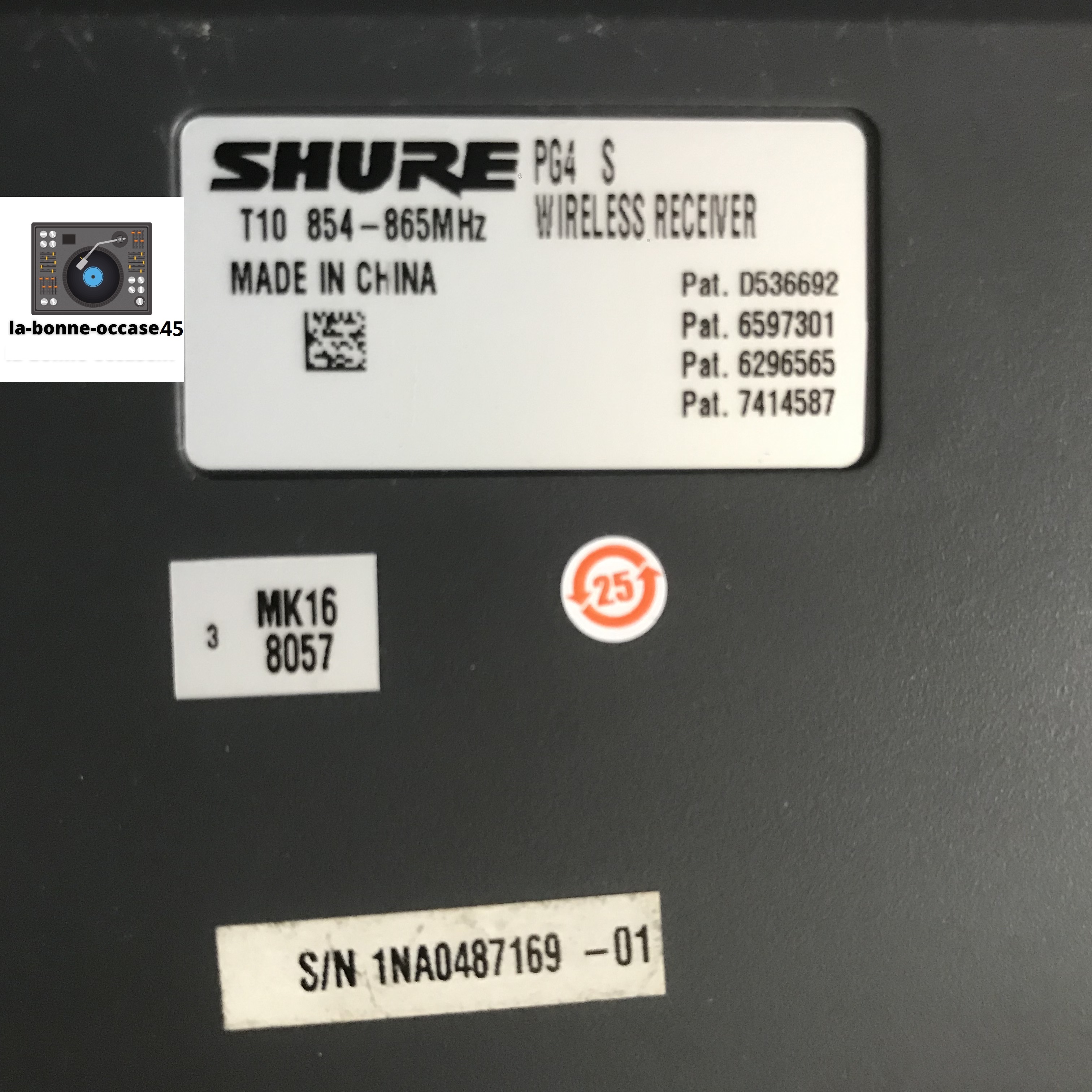 Récepteur Shure PG4S