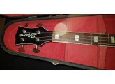 RARE vintage, guitare basse GODWIN DELUXE Les Paul Model Black des années 70 pour le marché américain 