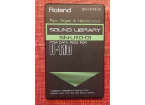 Roland SN-U110-01 : Pip Organ and Harpsichord