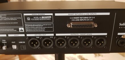 SSL Pure Drive Back Inserts Outputs SSL Pure Drive Back Inserts Outputs