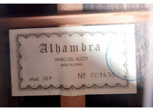 Alhambra Guitars 10 P