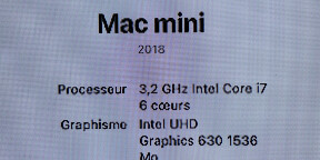 Vends mac mini 3,2 GHz 1To 64Go 