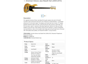 Fender American Deluxe Jazz Bass [2003-2009]