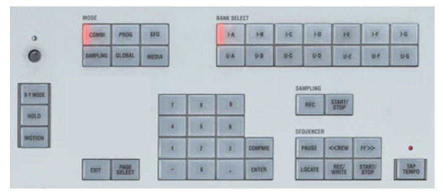 Korg M3 boutons sérigraphies de remplacement. 