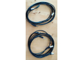 Lot divisible de 2 paires de câbles XLR mâle vers jack 6,35 TRS - L3m