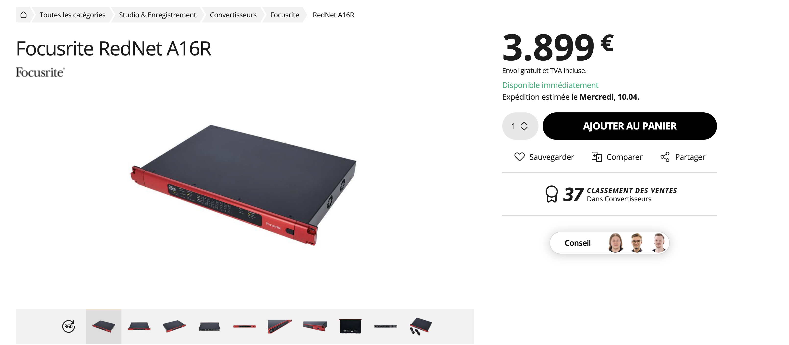 Focusrite RedNet A16R (24477)