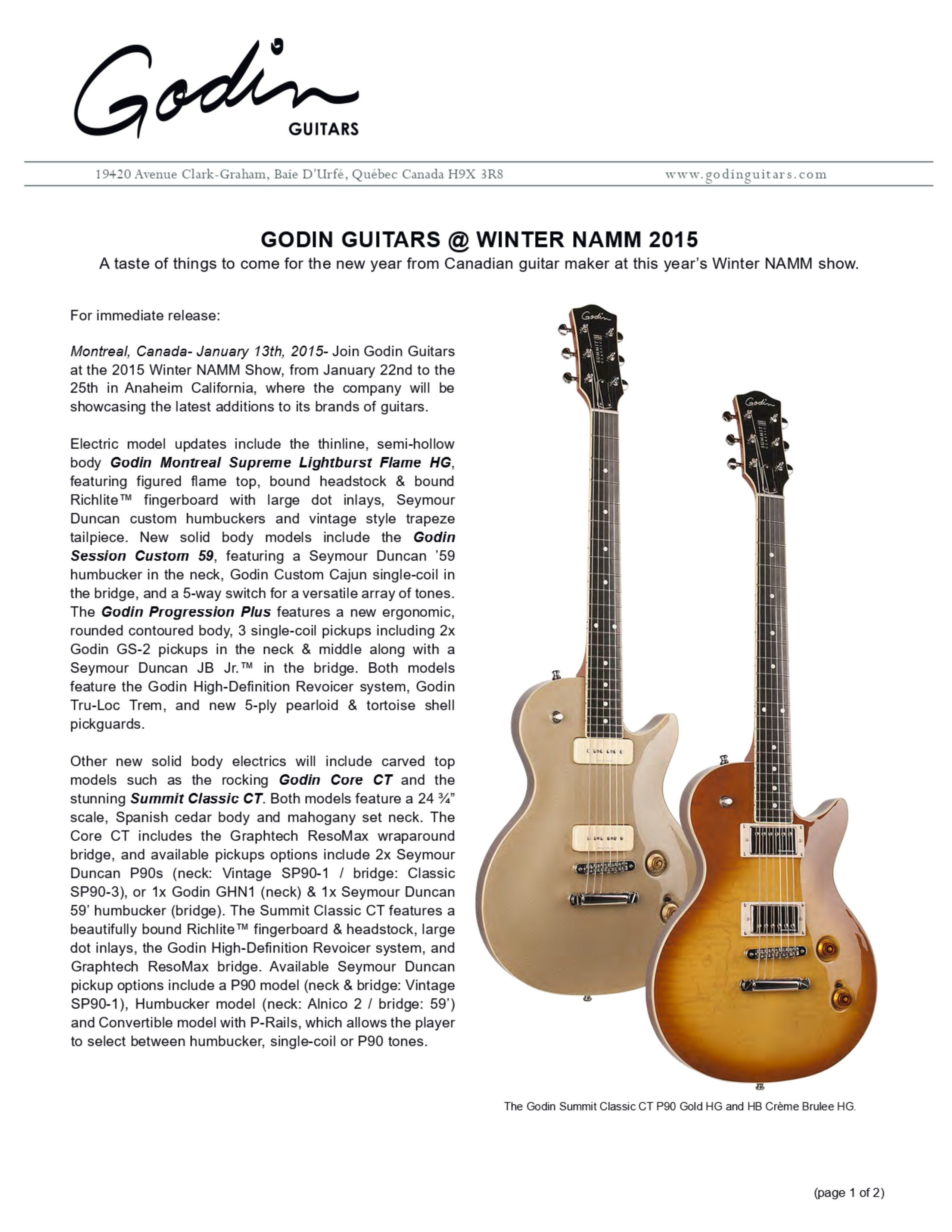 Godin Summit Classic HB