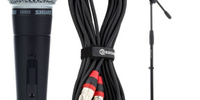 Bundle Micro Shure SM58 + pied + câble