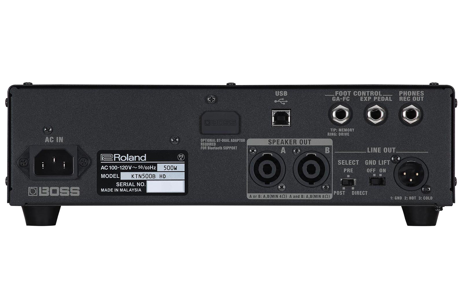 Boss Katana-500 Bass Head : Katana-500 Bass Head REAR