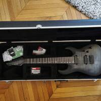 Vends Harley Benton Amarok-7 BKNT Flame Burst