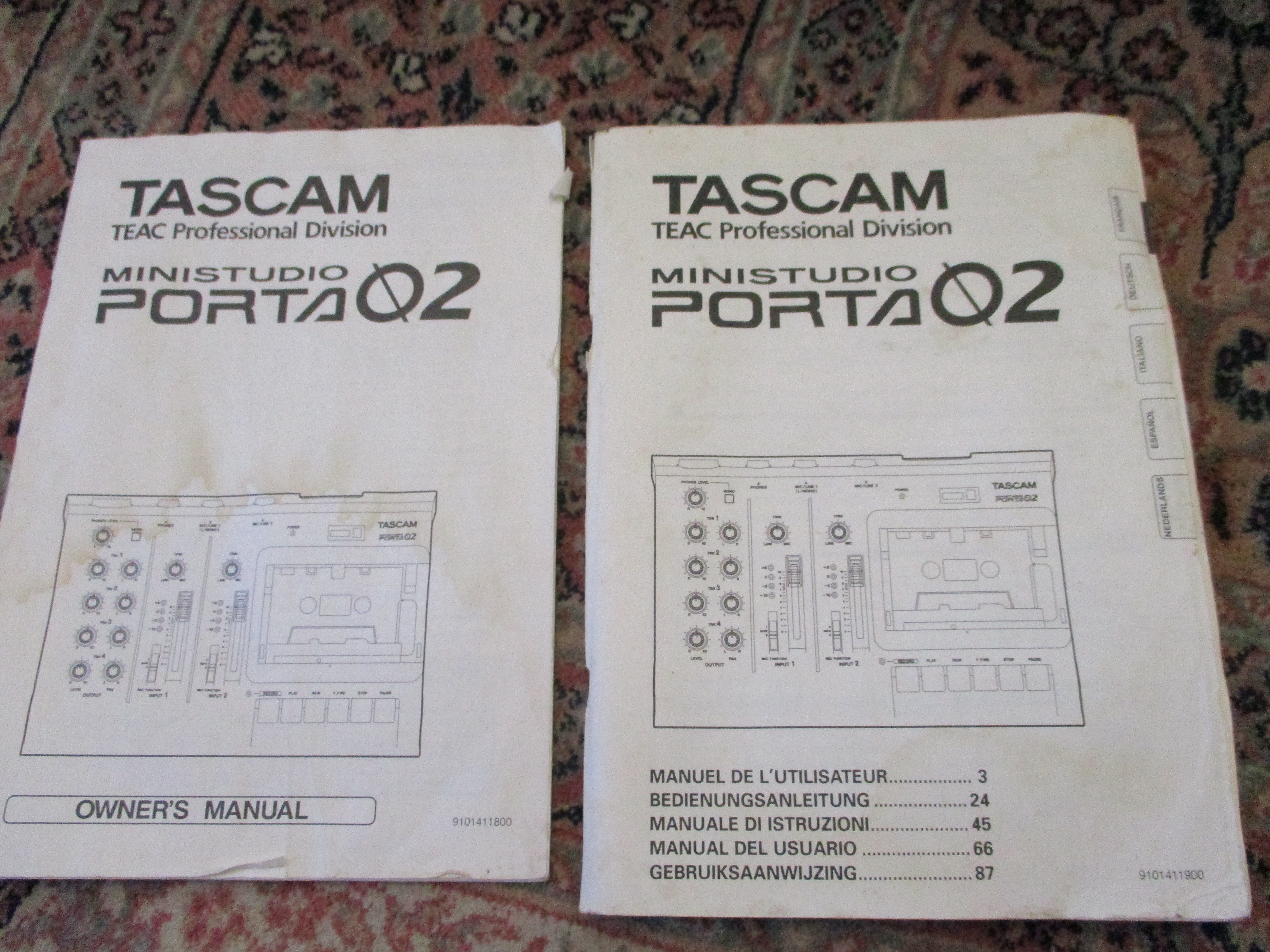 Manuels Tascam Ministudio Porta 02