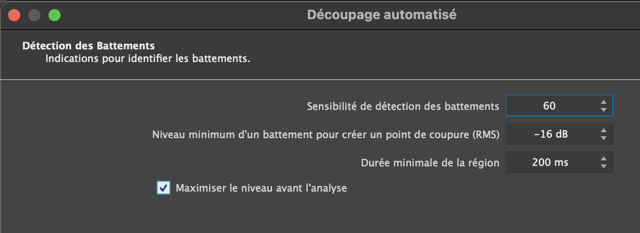 Steinberg Wavelab Pro 12 : slice