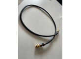 Cable Monster Worldclock 1 mètre Premium (Connectique OR 24k, tresse cuivre argenté, blindage performant)