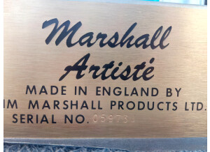 Marshall 2040 Artiste [1971-1978]