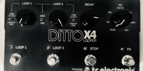 Pédale Looper TC Electronic Ditto X4 - 2 voix avec FX 