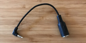 Câble TRS/MIDI (20 cm - tressé)