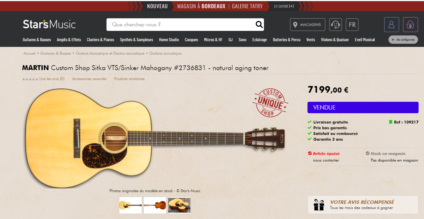Annonce STAR MUSIC Internet