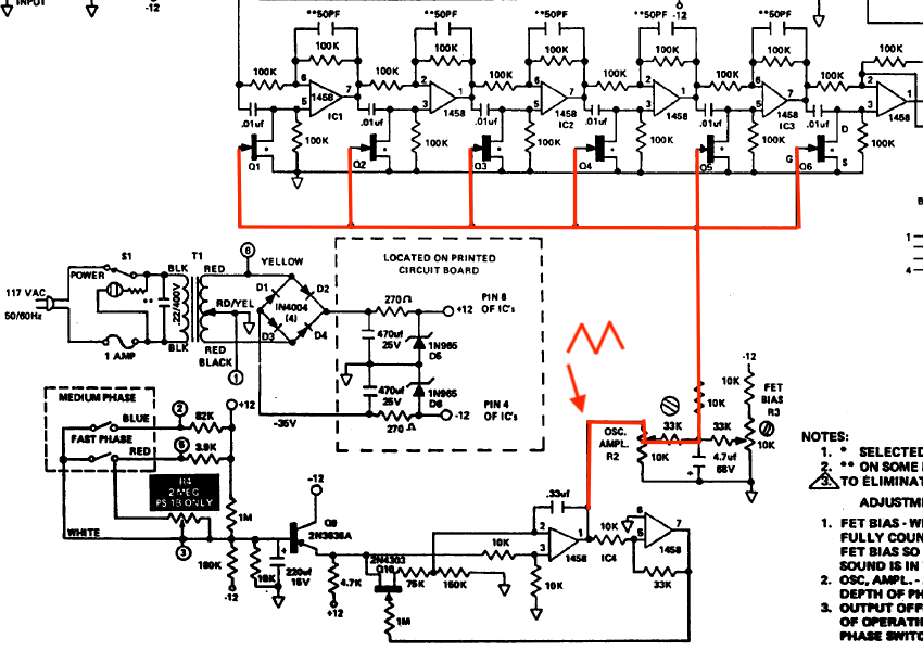 Maestro PS-1 Schema - LFO