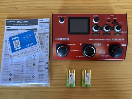 Boss VE-22 Vocal Performer : VE-22 Box Content Boss VE-22 Vocal Performer : VE-22 Box Content