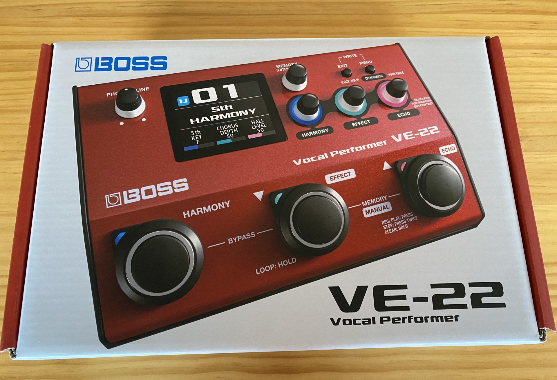 Boss VE-22 Vocal Performer : VE-22 Box