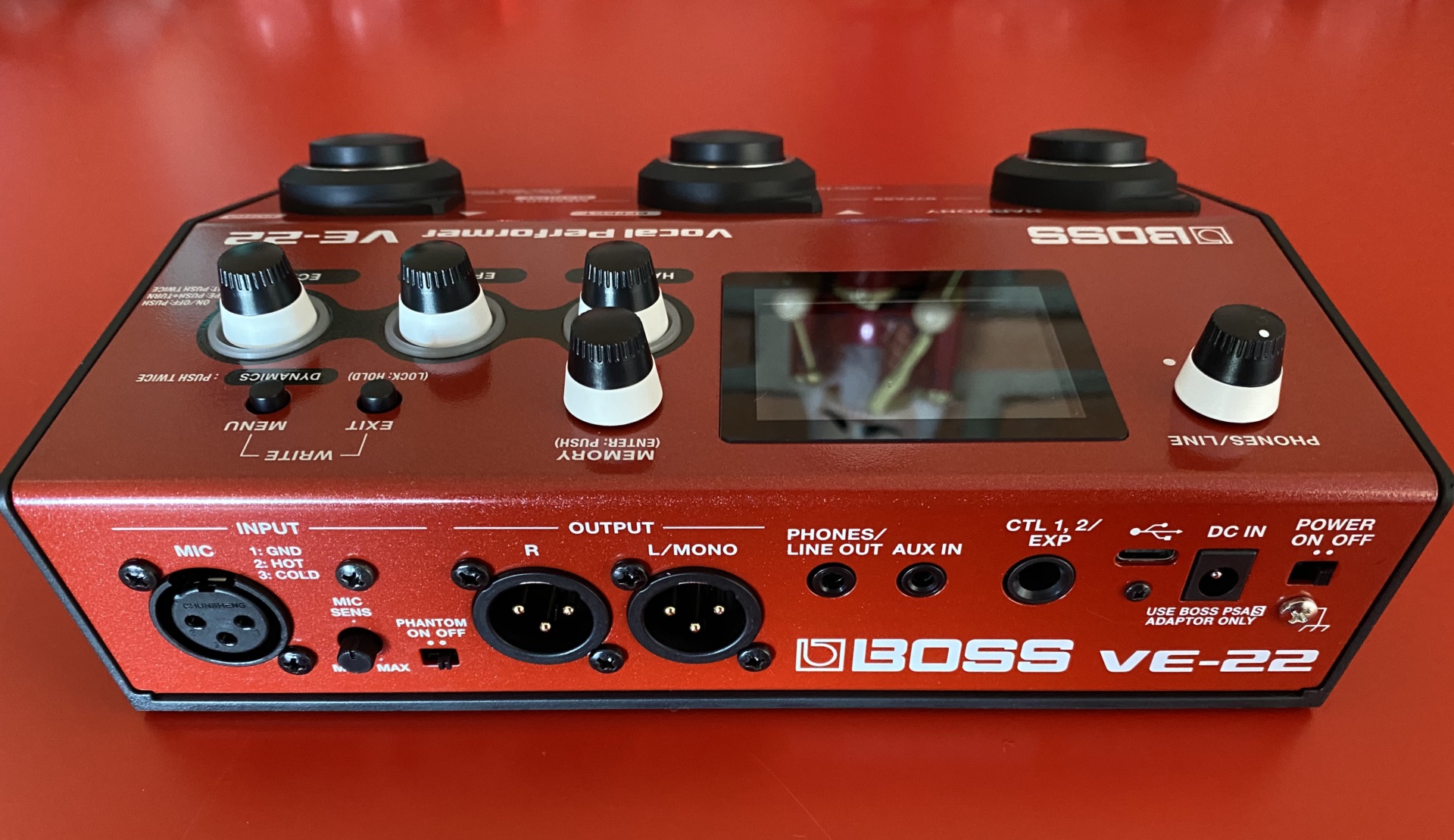 Boss VE-22 Vocal Performer : VE-22 Rear