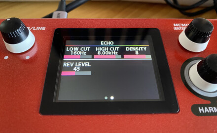 Boss VE-22 Vocal Performer : VE-22 Display Reverb 2 Boss VE-22 Vocal Performer : VE-22 Display Reverb 2